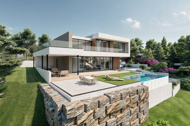 Plot med bygglicens och havsutsikt i Elviria