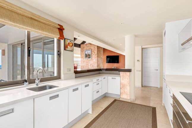 Geräumiges Penthouse im Los Flamingos Golf mit atemberaubendem Panoramablick auf das Meer