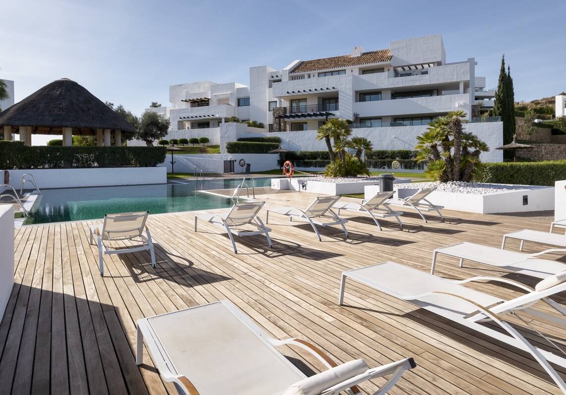 Geräumiges Penthouse im Los Flamingos Golf mit atemberaubendem Panoramablick auf das Meer