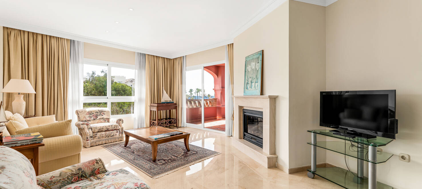 Elviria Beachfront Lägenhet med fantastisk havsutsikt