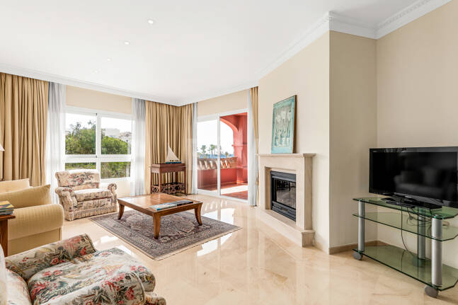 Elviria Beachfront Lägenhet med fantastisk havsutsikt