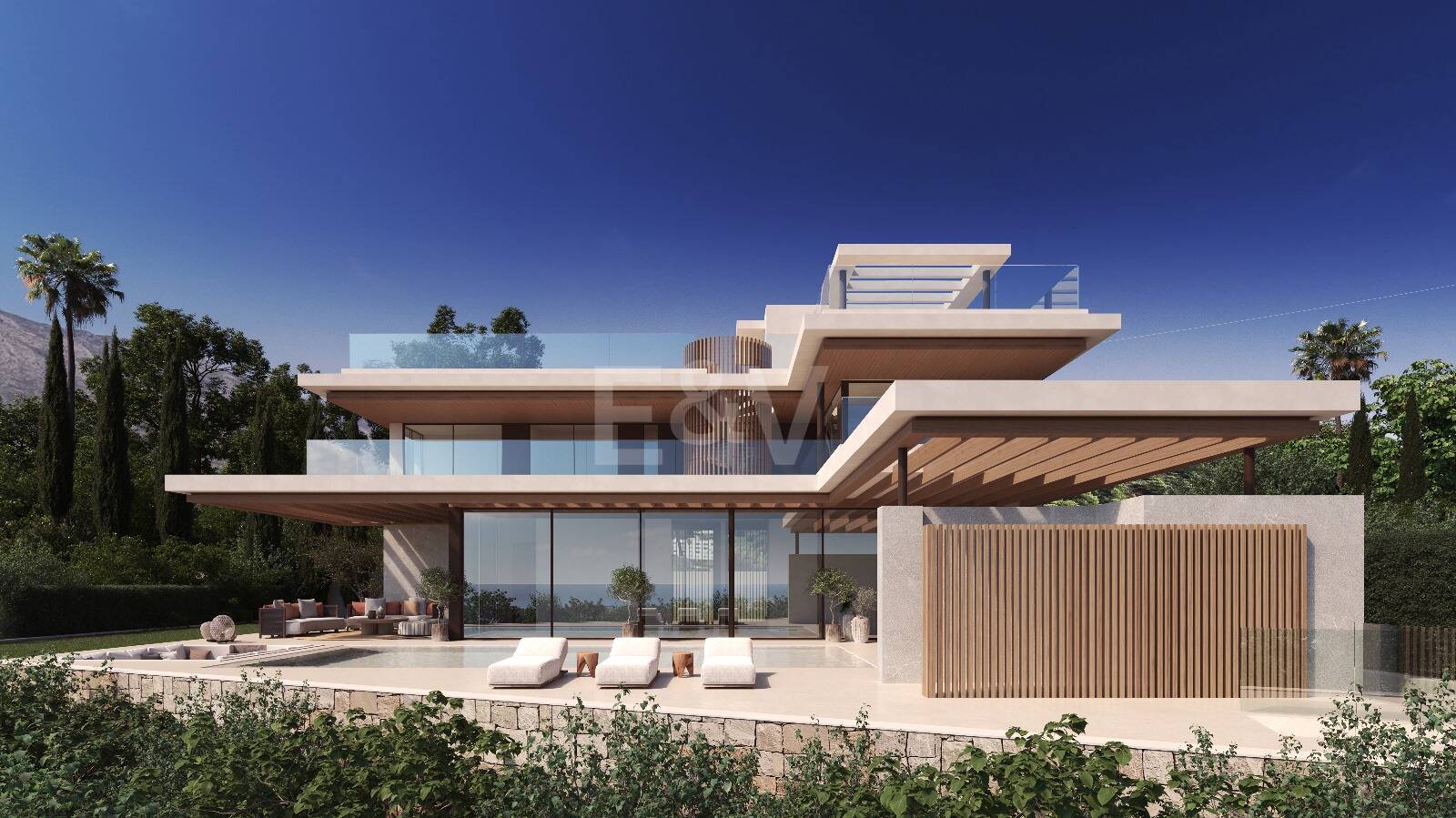 Belägen gemenskap av 5 lyx Marbella Villas VILLA 2