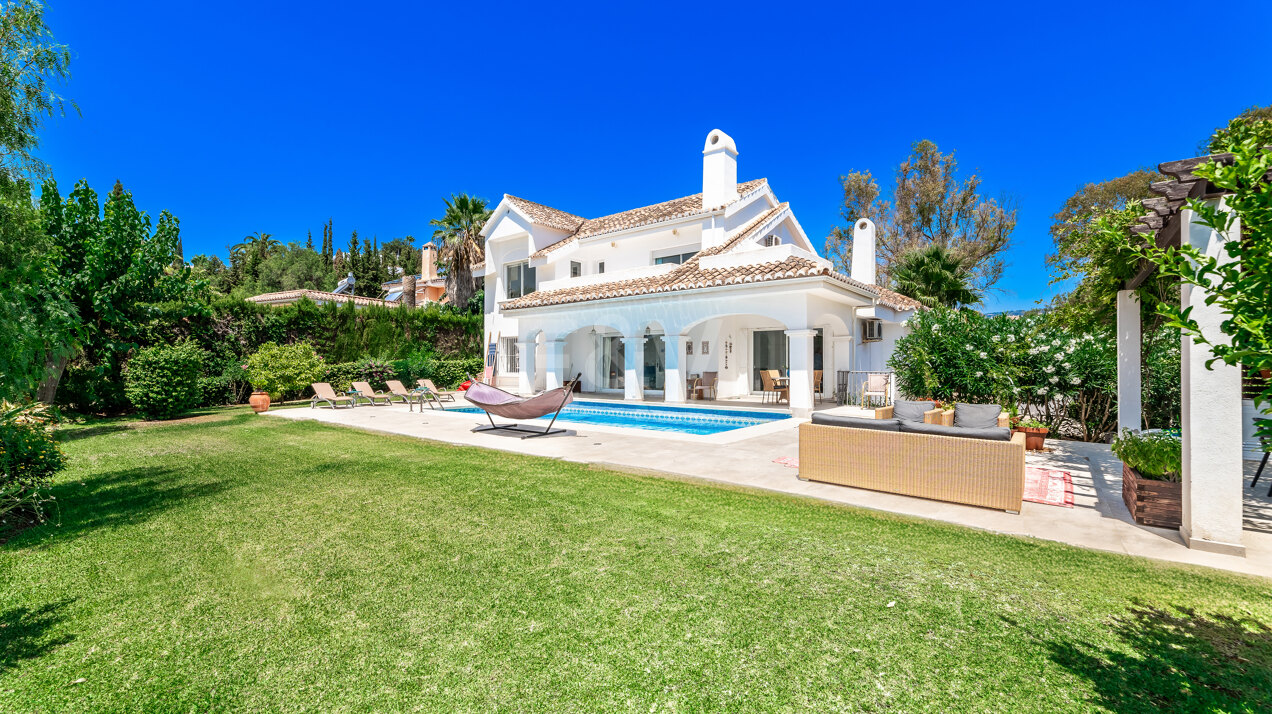 Elviria Villa with Private Pool and Green Views