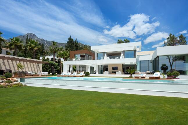 Widowiskowa willa z panoramicznymi widokami w Sierra Blanca