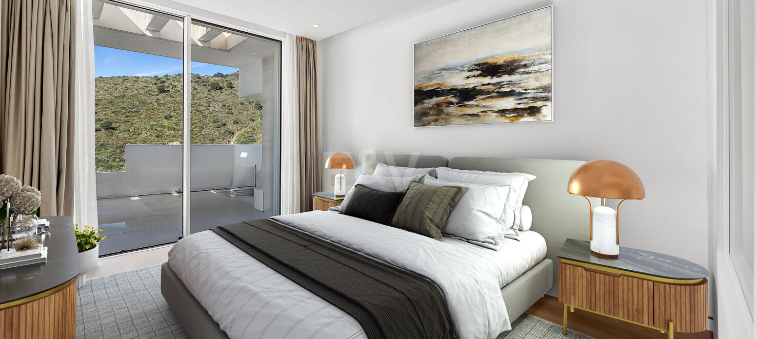 Exceptionell lägenhet i Palo Alto med panoramautsikt över havet nära Marbella