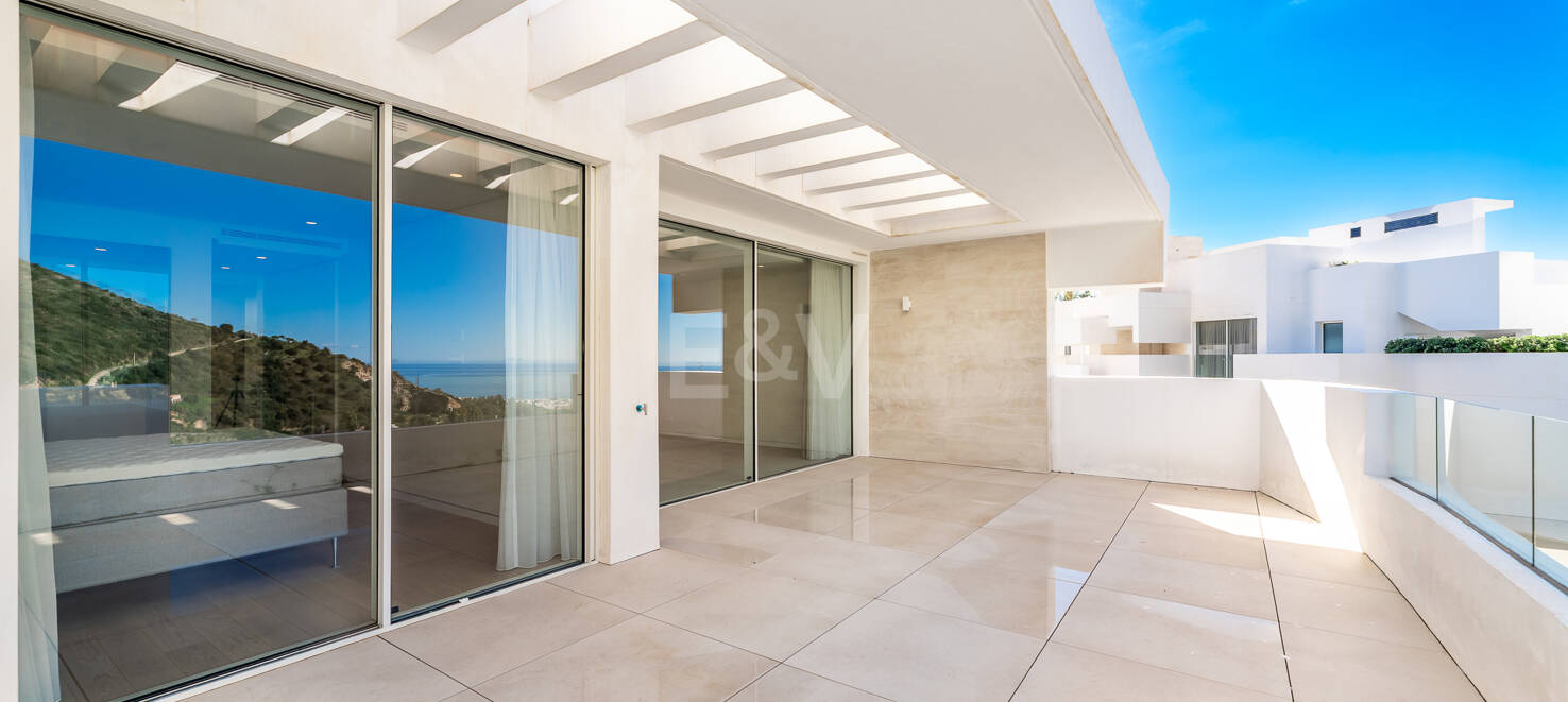 Exceptionell lägenhet i Palo Alto med panoramautsikt över havet nära Marbella