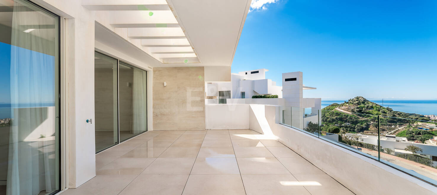 Exceptionell lägenhet i Palo Alto med panoramautsikt över havet nära Marbella