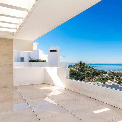 Exceptionell lägenhet i Palo Alto med panoramautsikt över havet nära Marbella