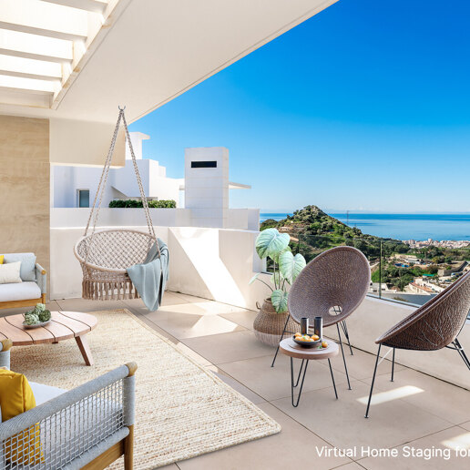 Exceptionell lägenhet i Palo Alto med panoramautsikt över havet nära Marbella