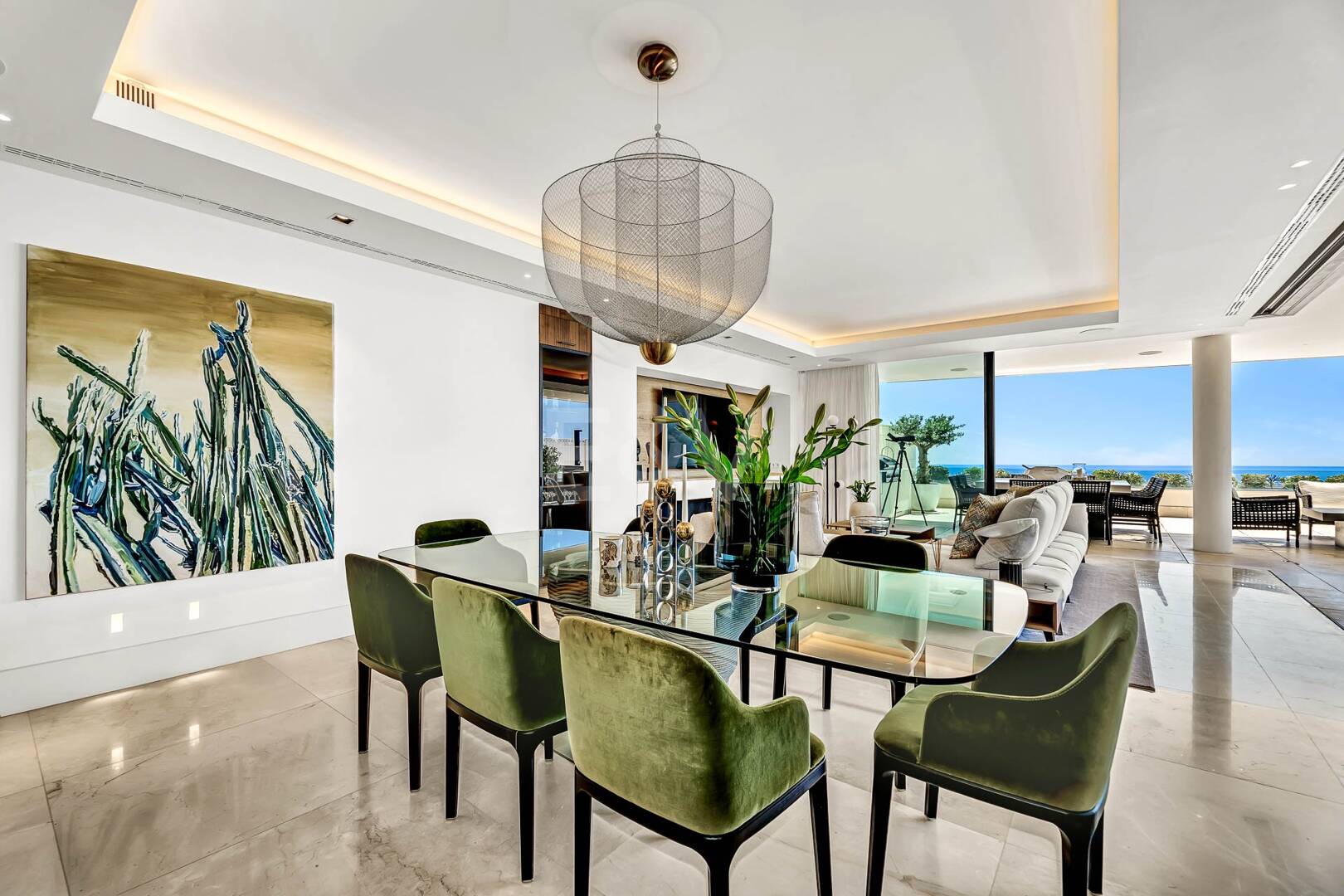 Spektakuläre moderne Wohnung in La Quinta mit Meerblick in sehr exklusiver Gemeinschaft