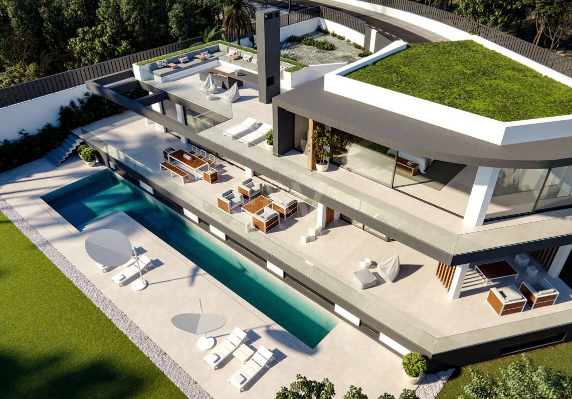 Villenprojekt in Las Lomas del Marbella Club