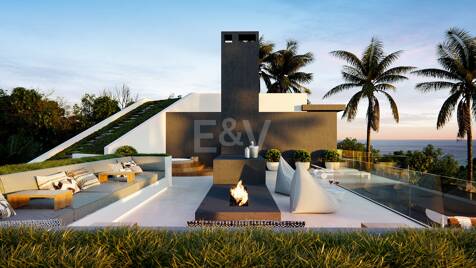 Proyecto de villa sobre plano en Las Lomas del Marbella Club