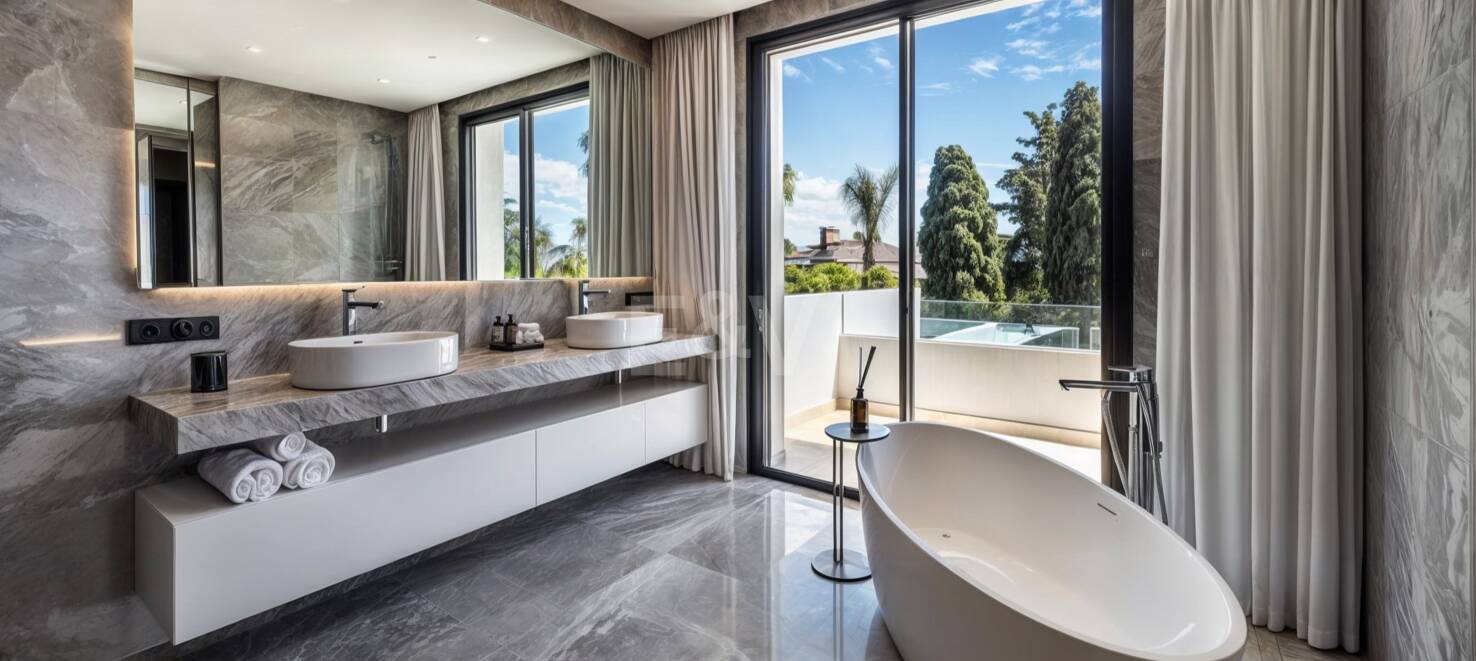 Asombrosa villa contemporánea con vistas al mar Mediterráneo en La Milla de Oro