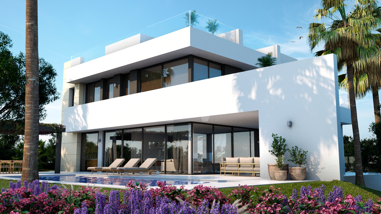 Luxusvilla in Rio Real mit Blick über Marbella