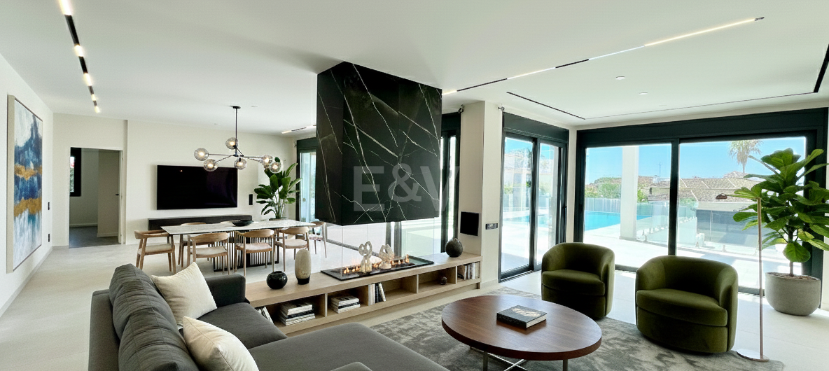 Lyx Villa i Elviria Beachside, 100m från stranden