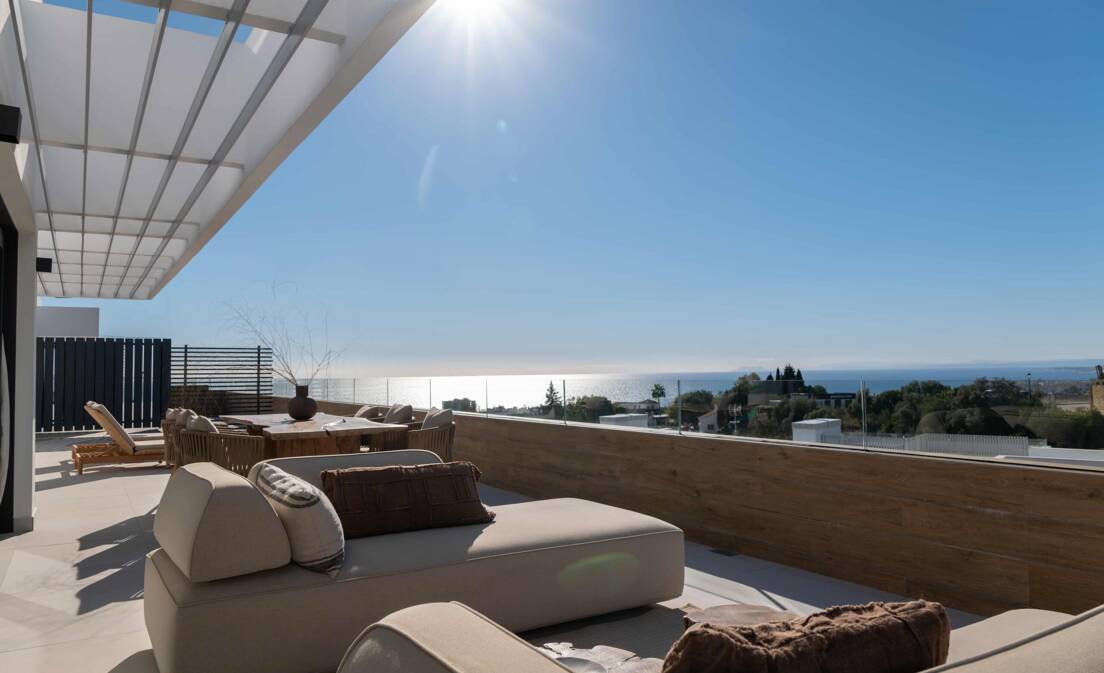 Penthouse w Altos de Los Monteros z niesamowite widoki panoramiczne