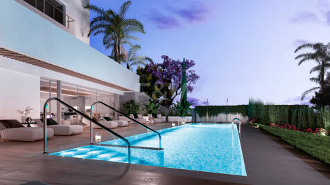 Penthouse i Altos de Los Monteros med fantastisk panoramautsikt