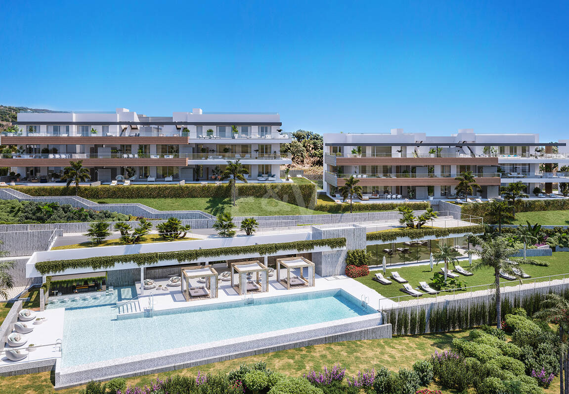 Penthouse i Altos de Los Monteros med fantastisk panoramautsikt