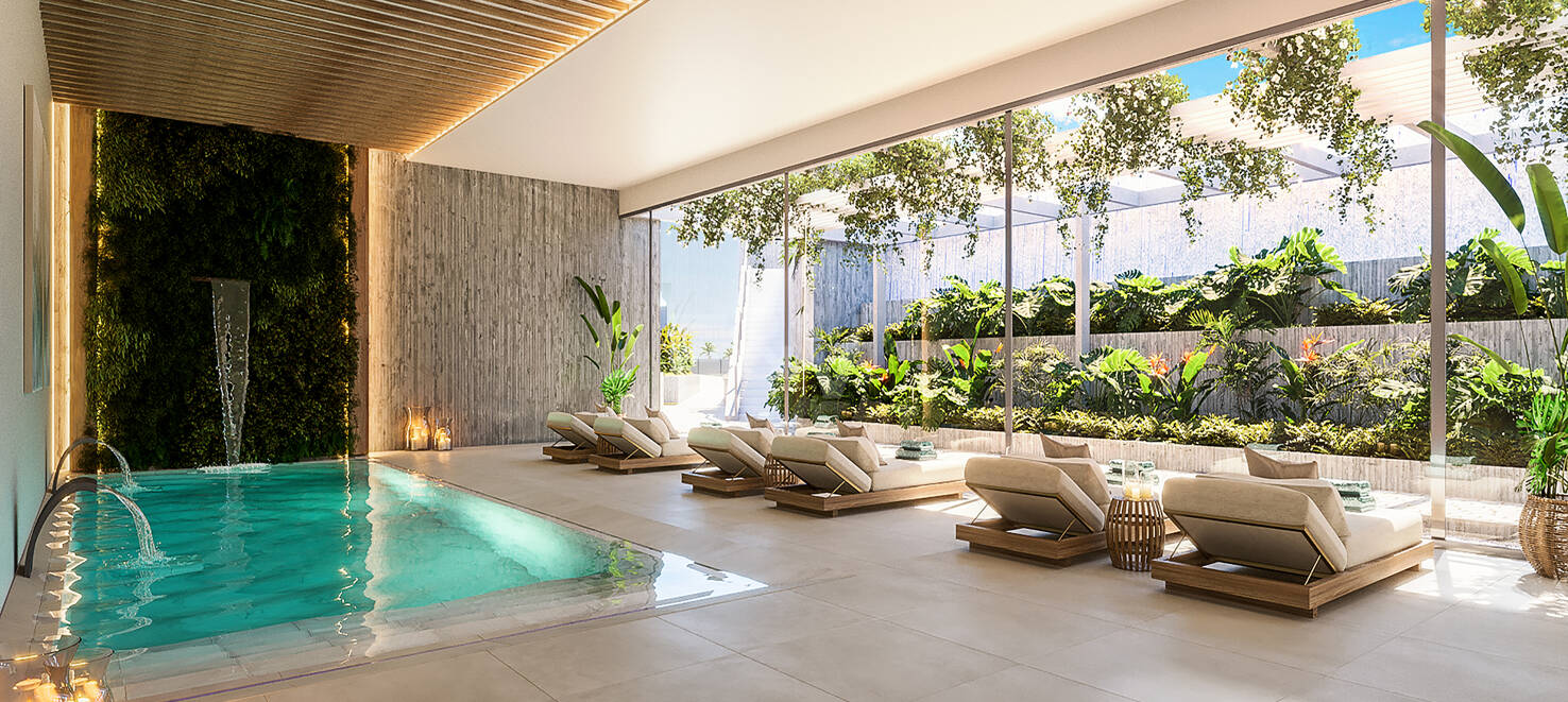 Penthouse i Altos de Los Monteros med fantastisk panoramautsikt