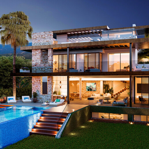 Villas d'avant-garde au cœur du golf à La Alqueria