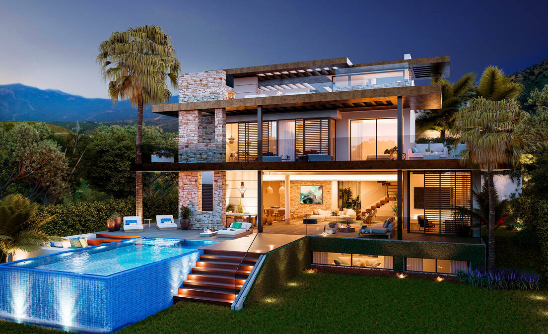 Villas d'avant-garde au cœur du golf à La Alqueria