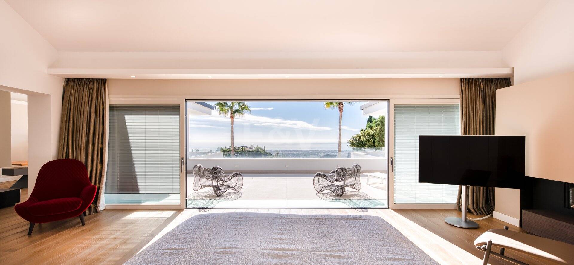 Moderna villa en La Zagaleta con impresionantes vistas