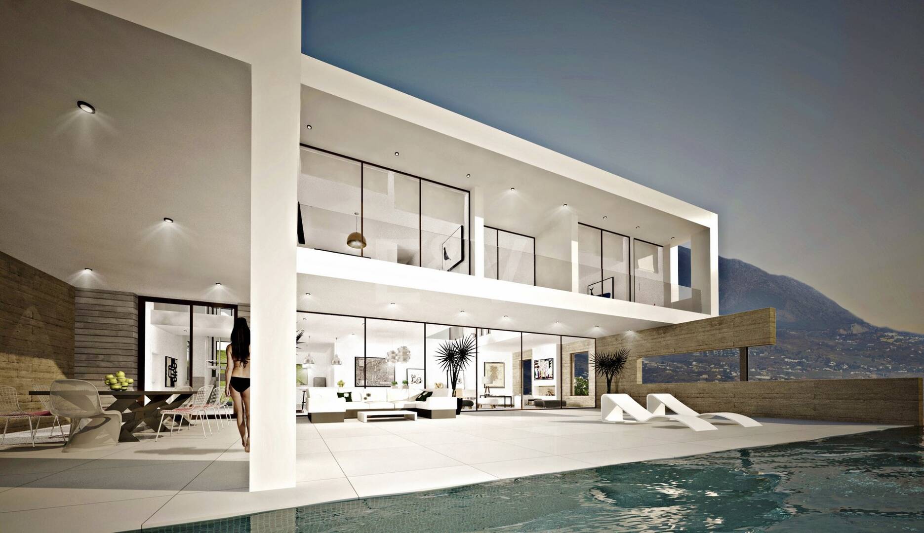 Projet de haute qualité à La Mairena avec vue sur la mer