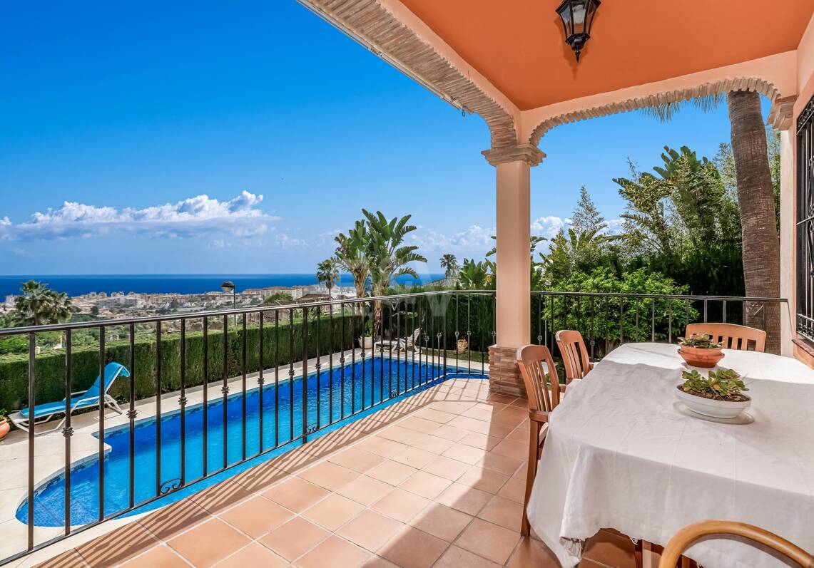 Villa i Marbella med fantastisk havsutsikt