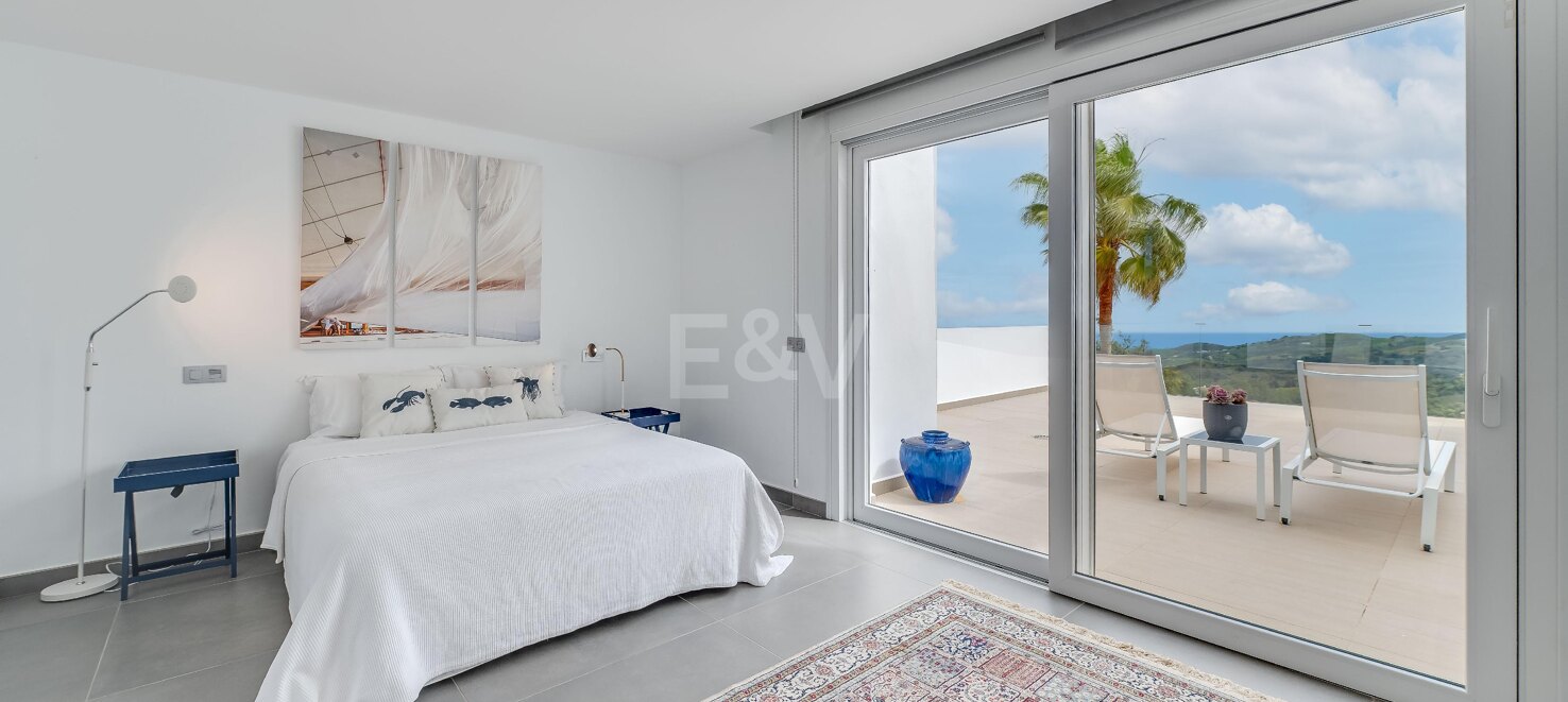 Modern Eco Villa with Panoramic Sea & Mountain View