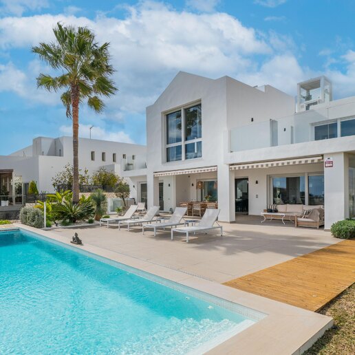 Modern Eco Villa with Panoramic Sea & Mountain View