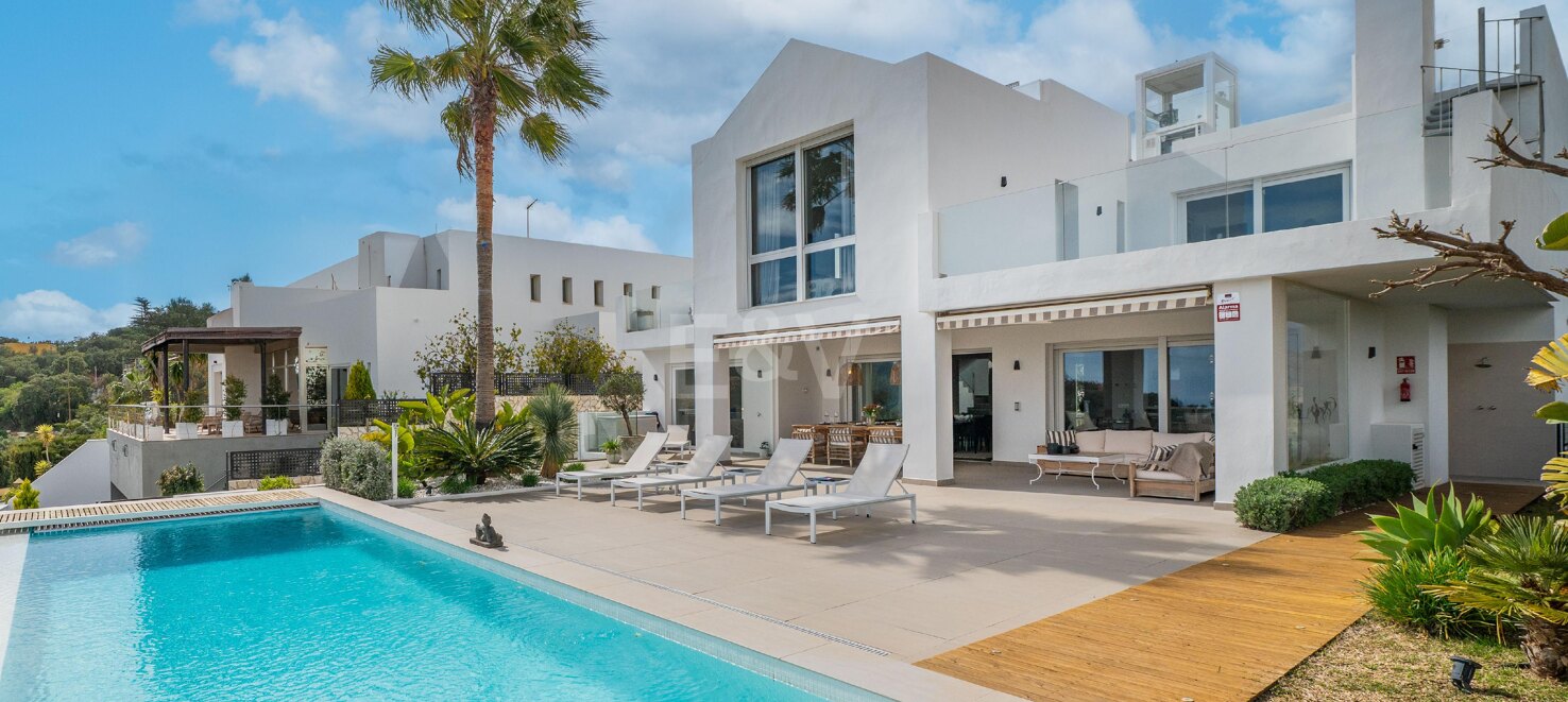 Modern Eco Villa with Panoramic Sea & Mountain View