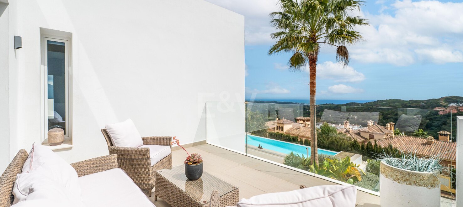 Modern Eco Villa with Panoramic Sea & Mountain View