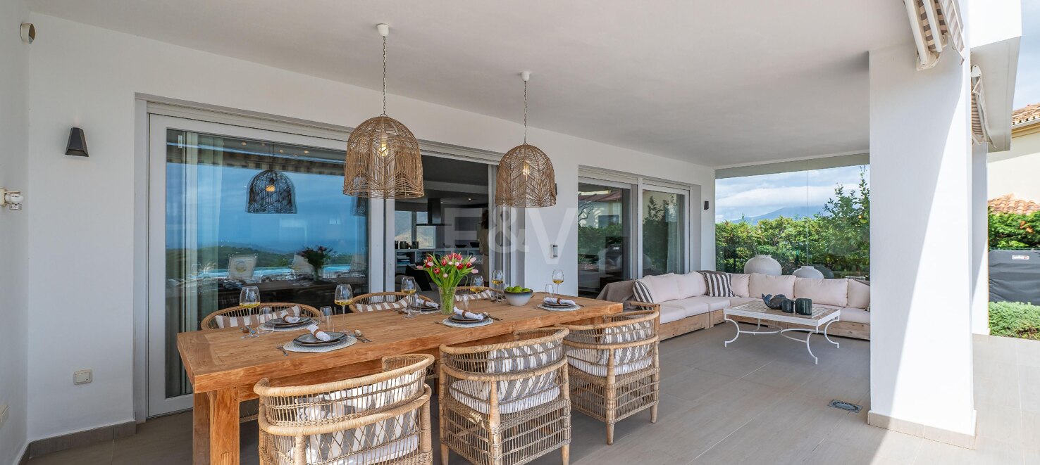Modern Eco Villa with Panoramic Sea & Mountain View