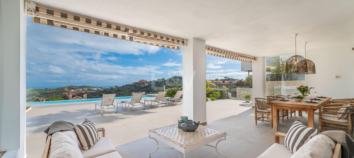 Modern Eco Villa with Panoramic Sea & Mountain View
