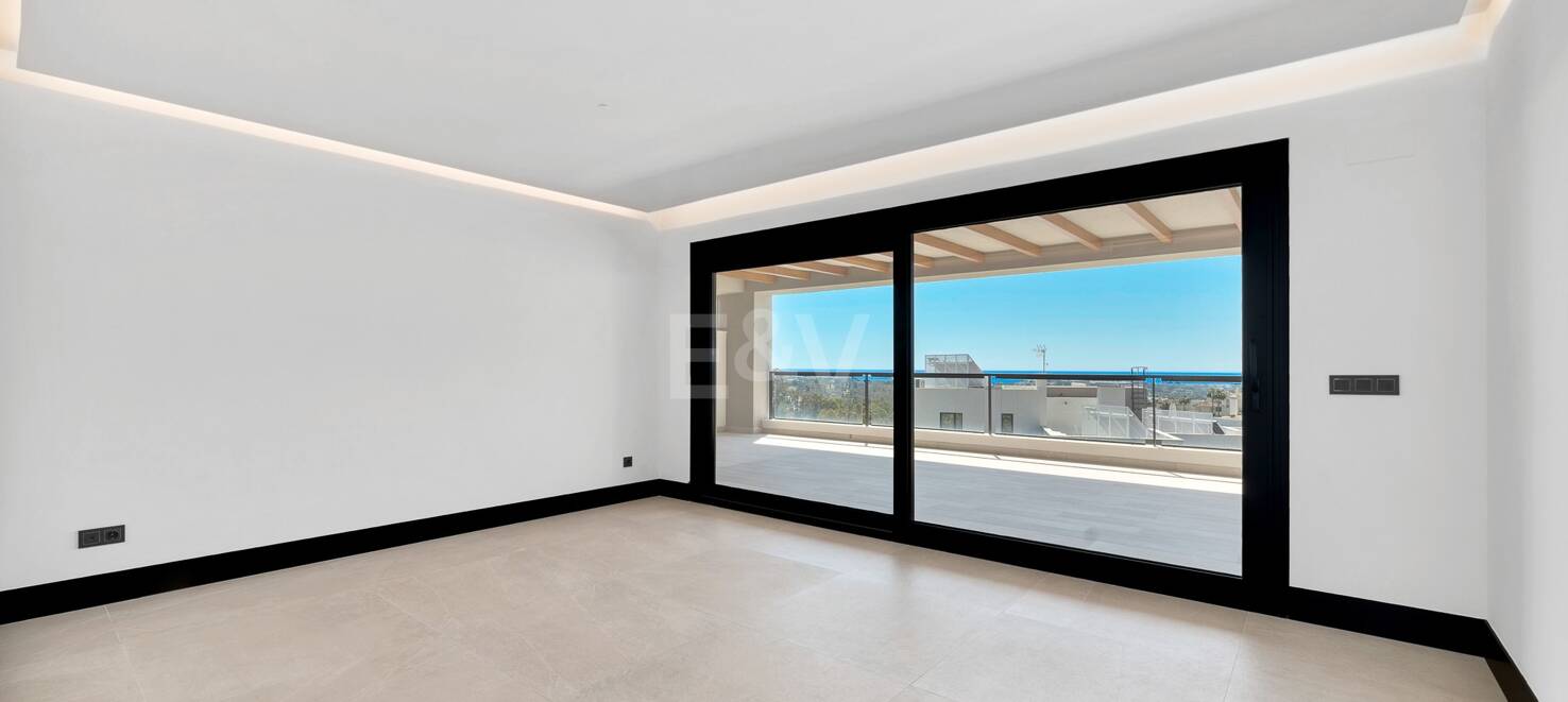 Luxus Neubauwohnung mit freiem Meerblick