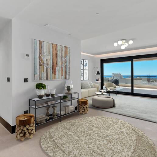 Luxus Neubauwohnung mit freiem Meerblick