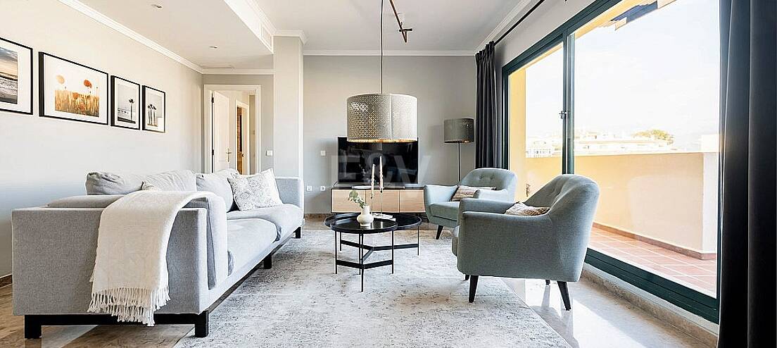 Elegancki apartament z morzem Widoki w pobliżu plaży