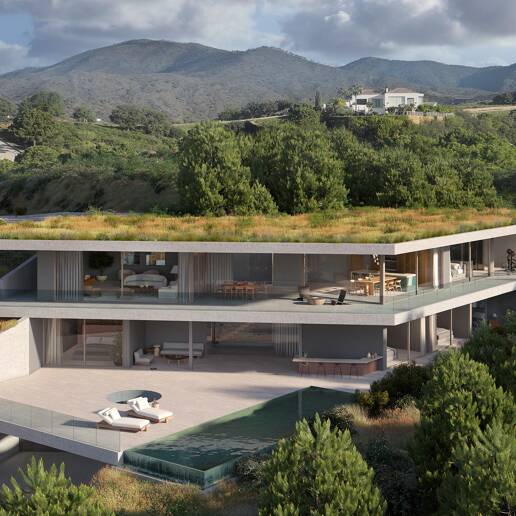 Innovative Luxury Villa Seamlessly Blending with Nature