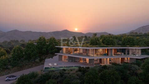 Innovative Luxusvilla, die sich nahtlos in die Natur einfügt