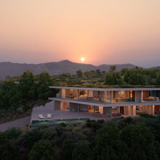 Innovative Luxury Villa Seamlessly Blending with Nature
