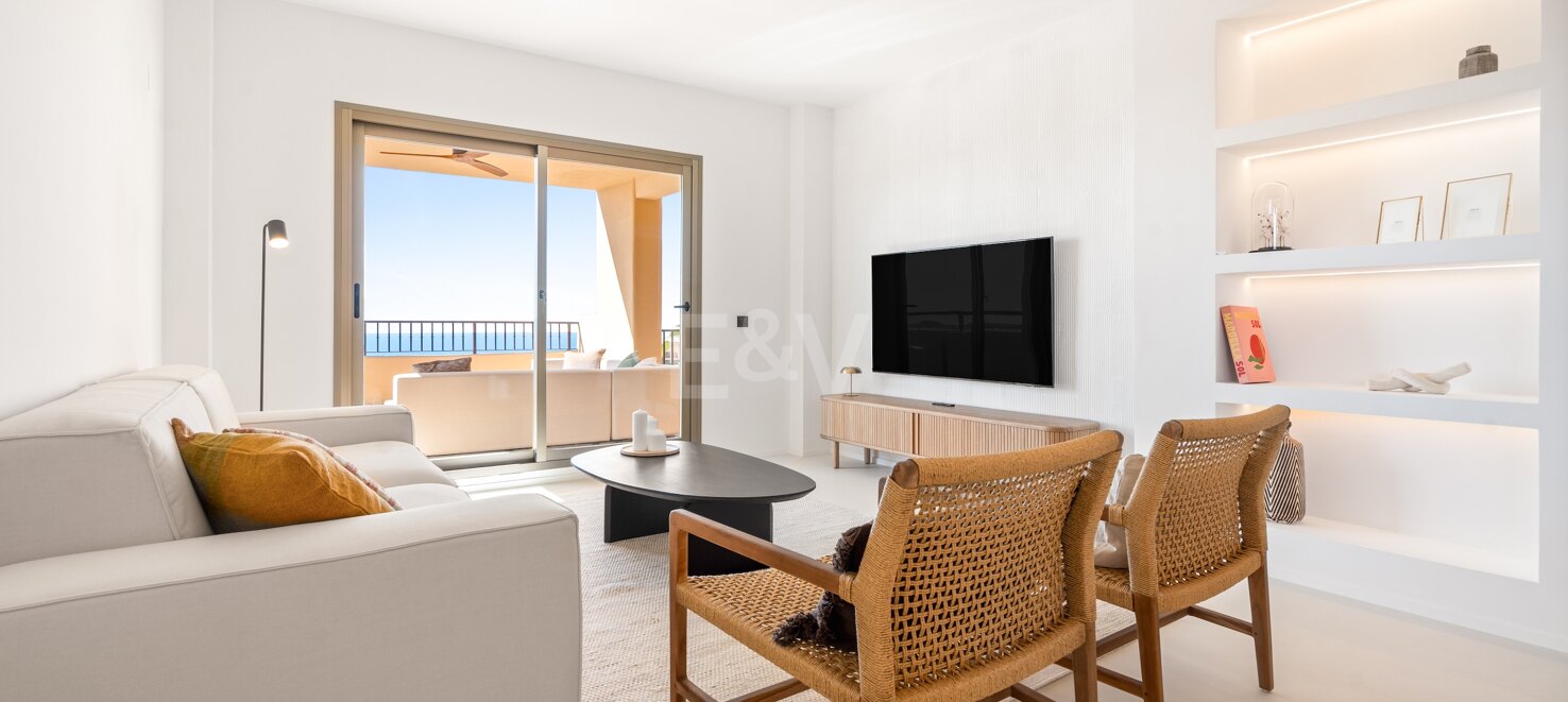 Moderne Eckwohnung mit Meerblick und zwei Terrassen