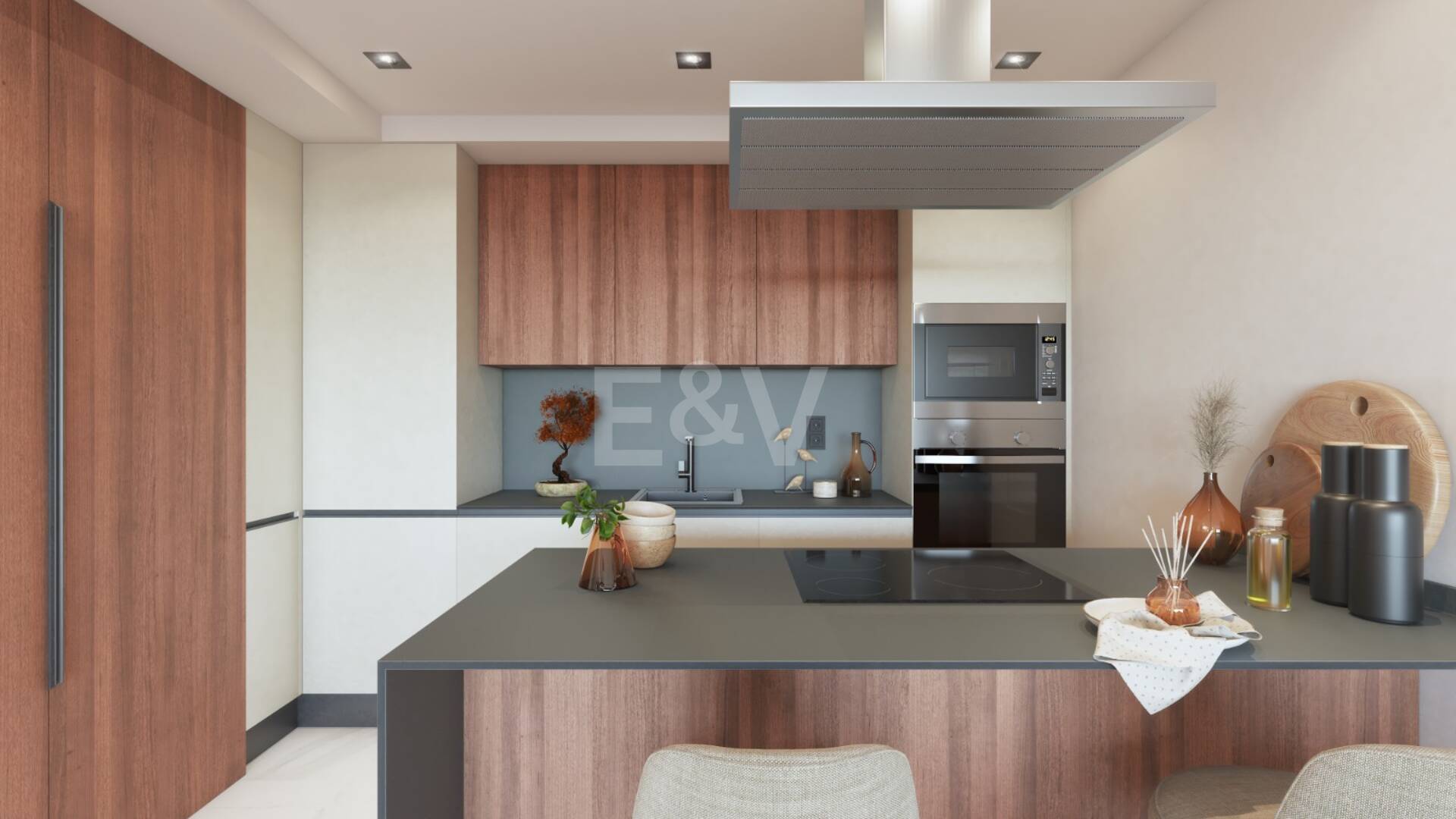 Elegant New Build Lägenhet med Terrace, Pool & Walk-to-Beach bekvämlighet