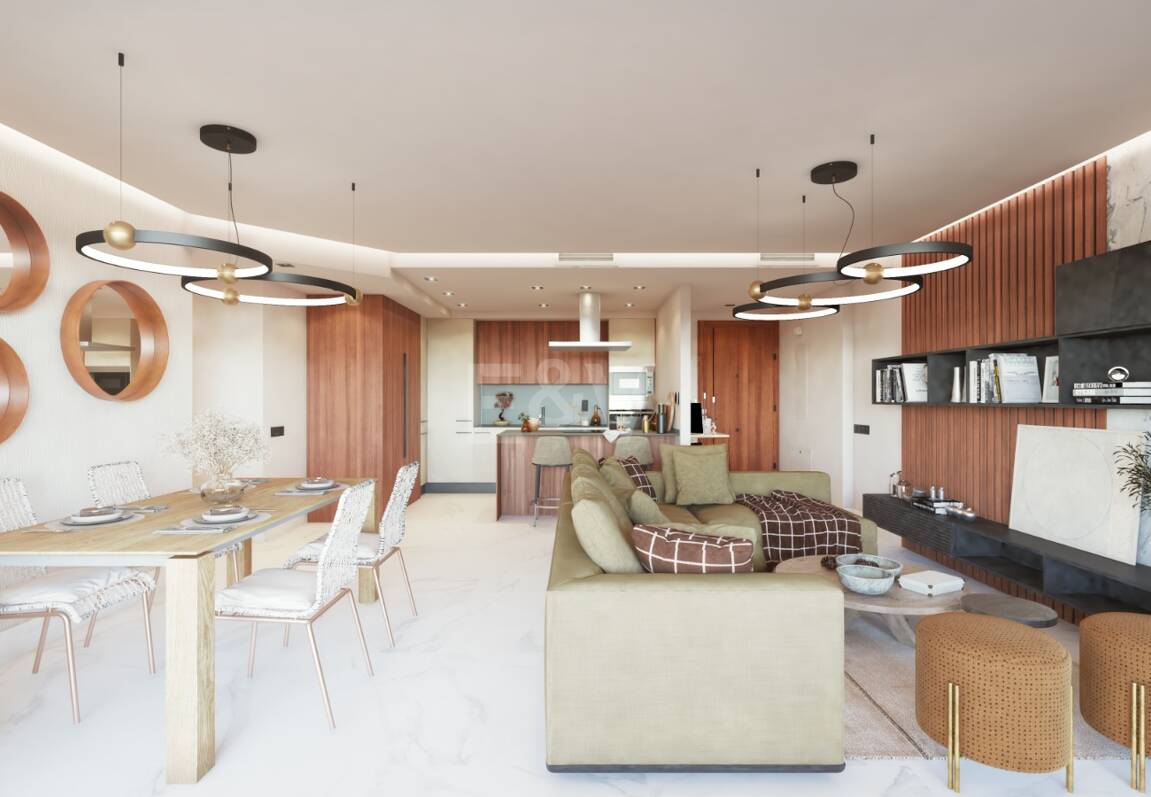 Elegant New Build Lägenhet med Terrace, Pool & Walk-to-Beach bekvämlighet