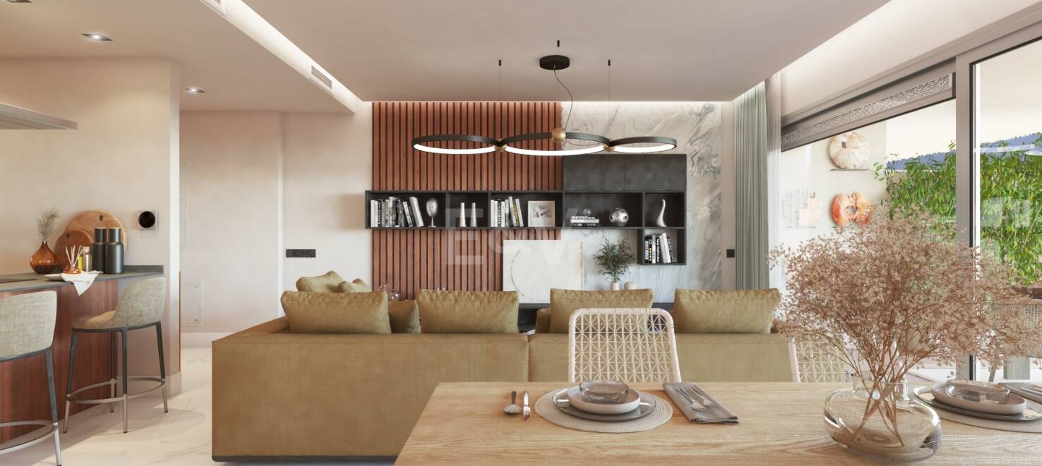 Elégant nouvel appartement de construction avec terrasse, piscine & amp; promenade à la plage