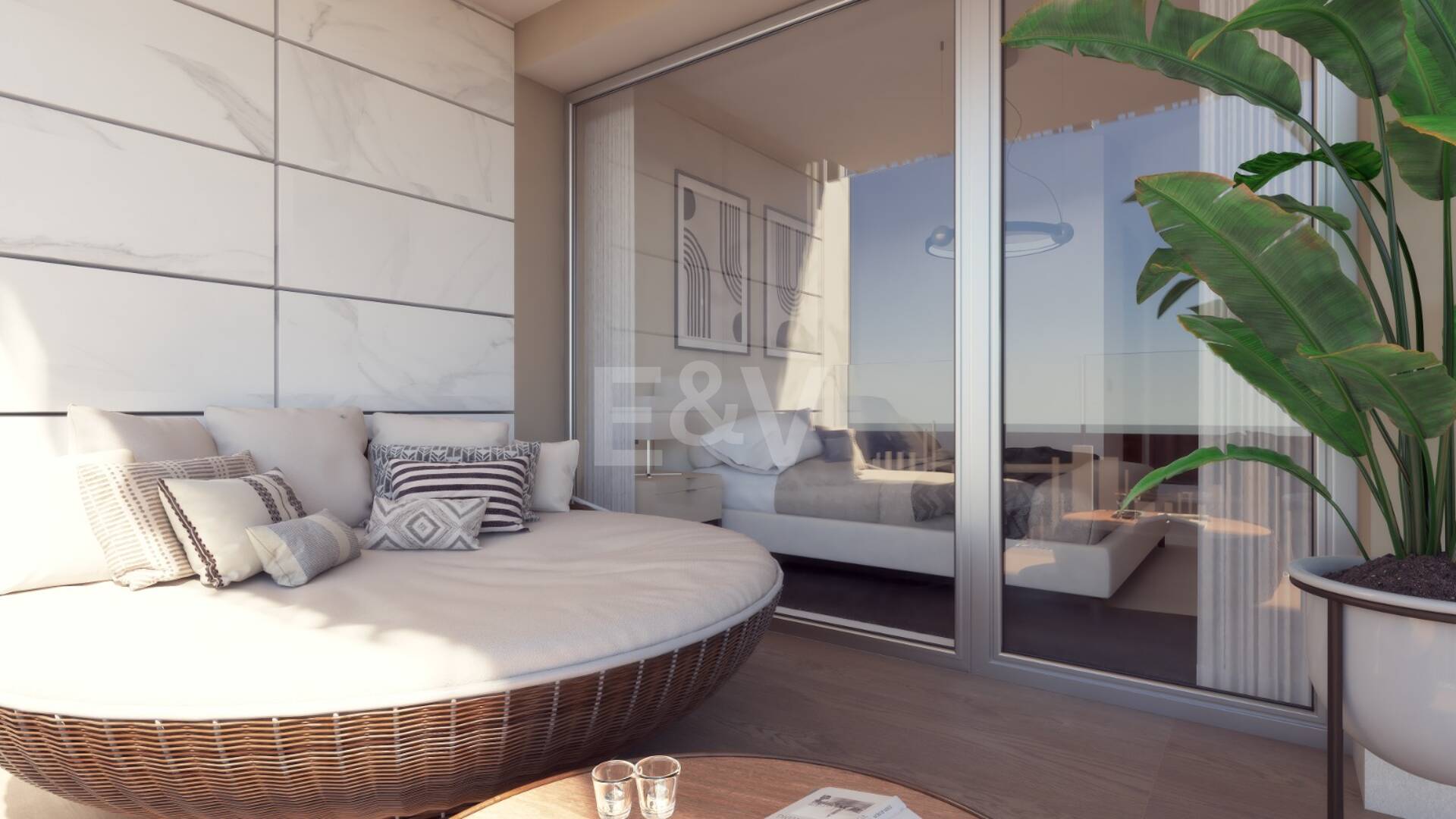 Elegant New Build Lägenhet med Terrace, Pool & Walk-to-Beach bekvämlighet