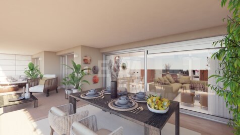 Elegante Neubauwohnung mit Terrasse, Pool und Strandnähe zu Fuß