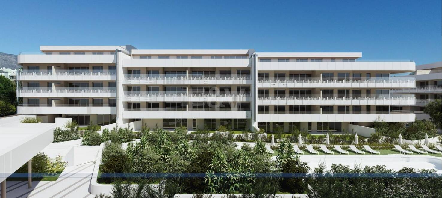 Elégant nouvel appartement de construction avec terrasse, piscine & amp; promenade à la plage