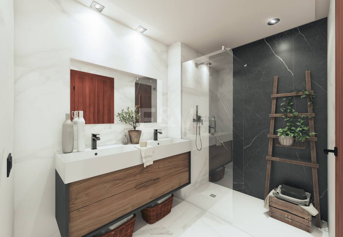 Elegant New Build Lägenhet med Terrace, Pool & Walk-to-Beach bekvämlighet