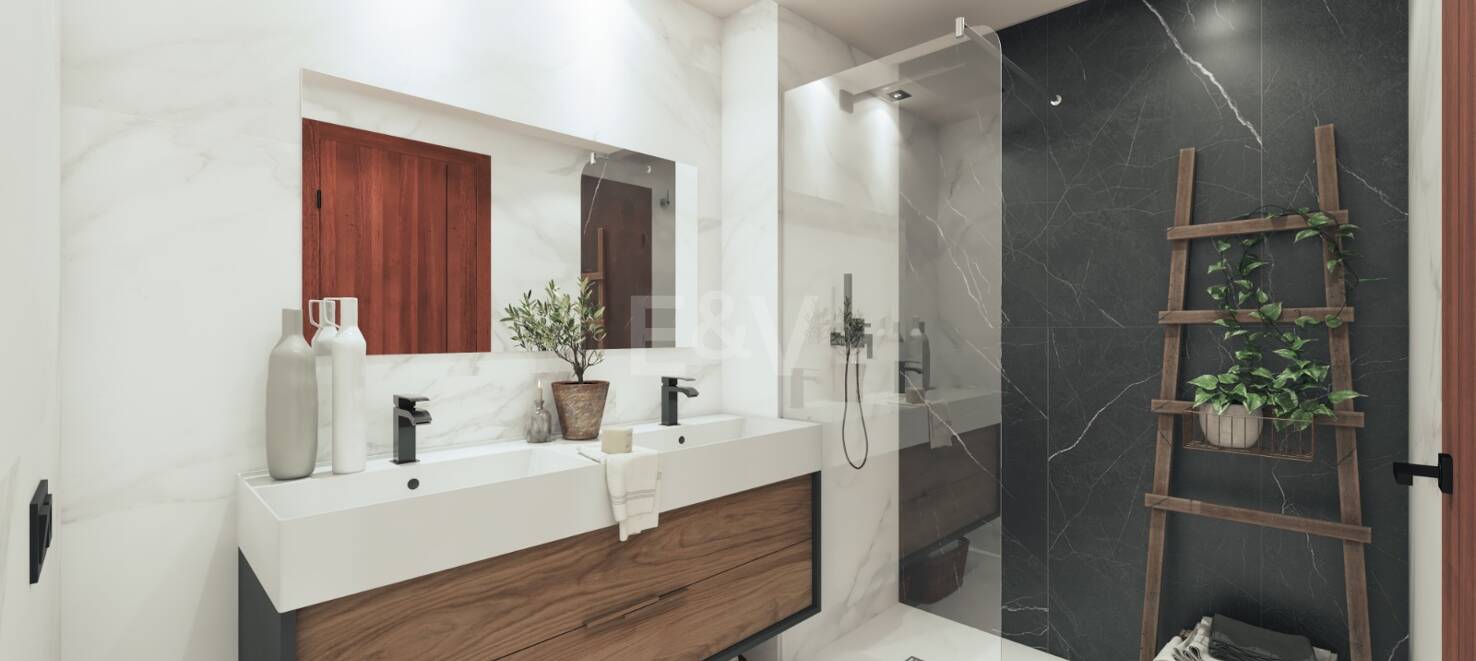 Elégant nouvel appartement de construction avec terrasse, piscine & amp; promenade à la plage