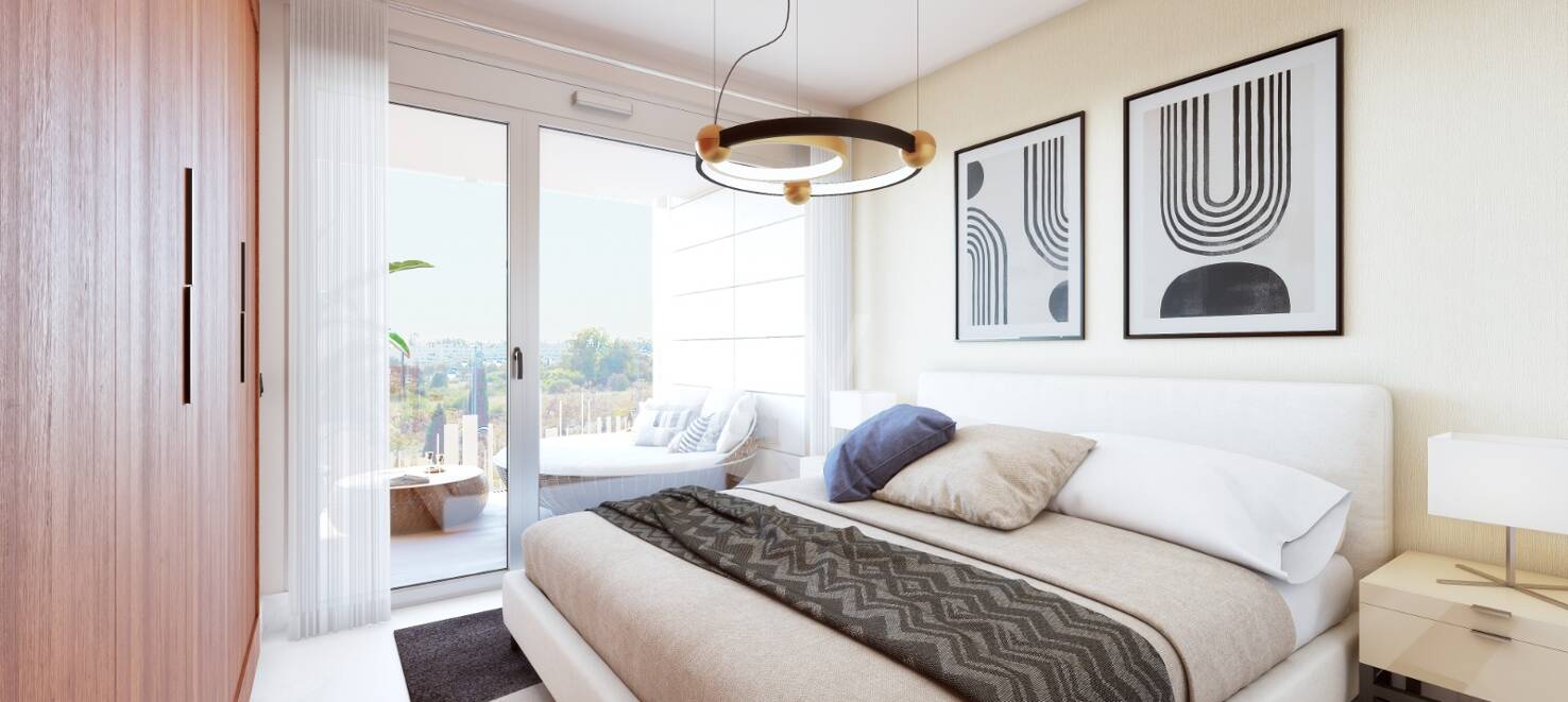 Elégant nouvel appartement de construction avec terrasse, piscine & amp; promenade à la plage